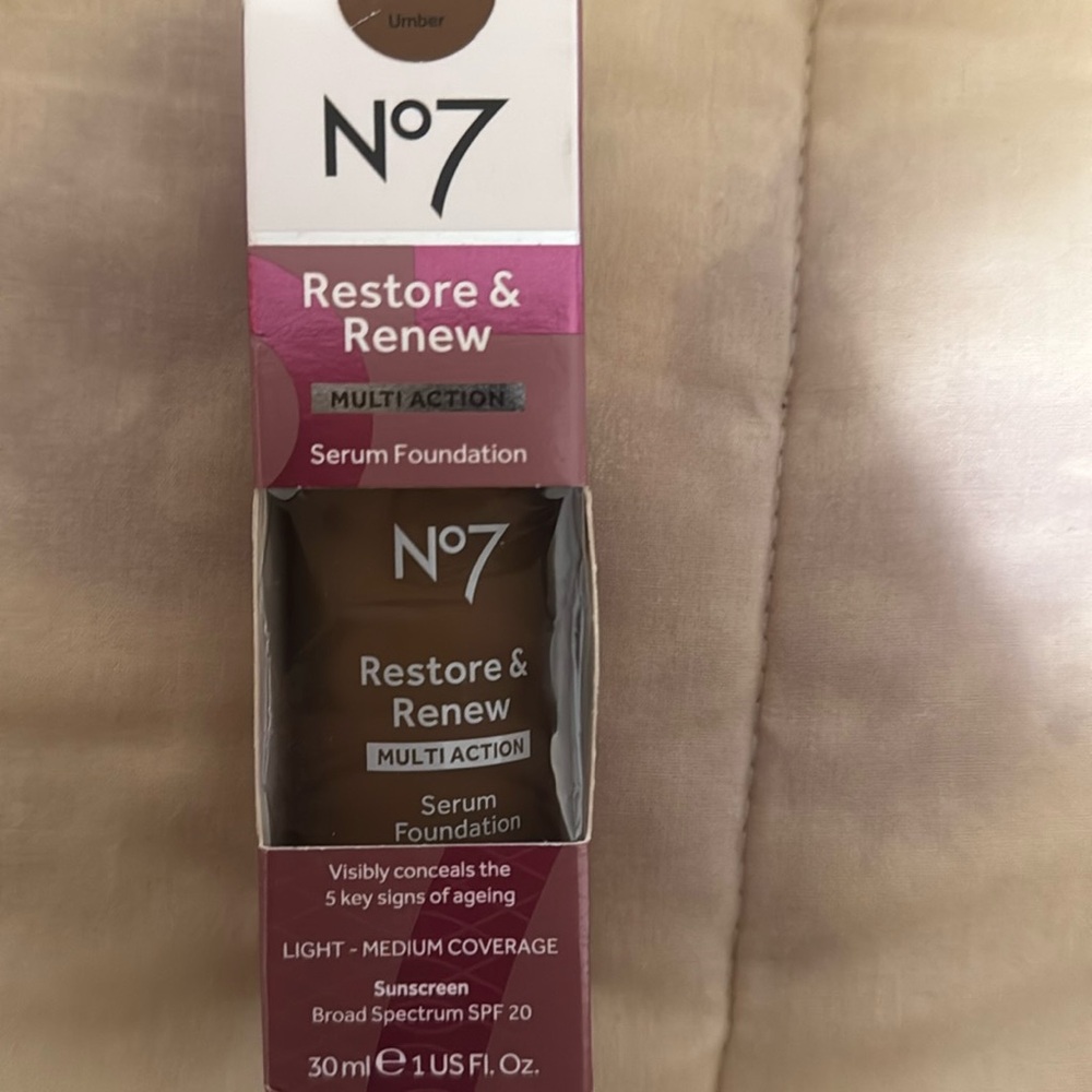 No7 Restore Renew Foundation (umber